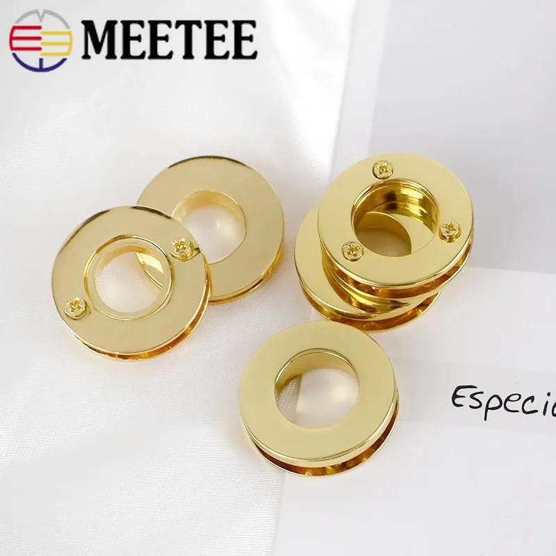 Meetee 4/10 шт. ID11/13 мм металлическое ушко винт с пряжкой-хомут круглым воротником для