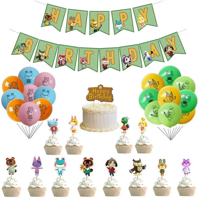 58 шт./компл. пересечение лесных животных тематическая вечеринка День рождения