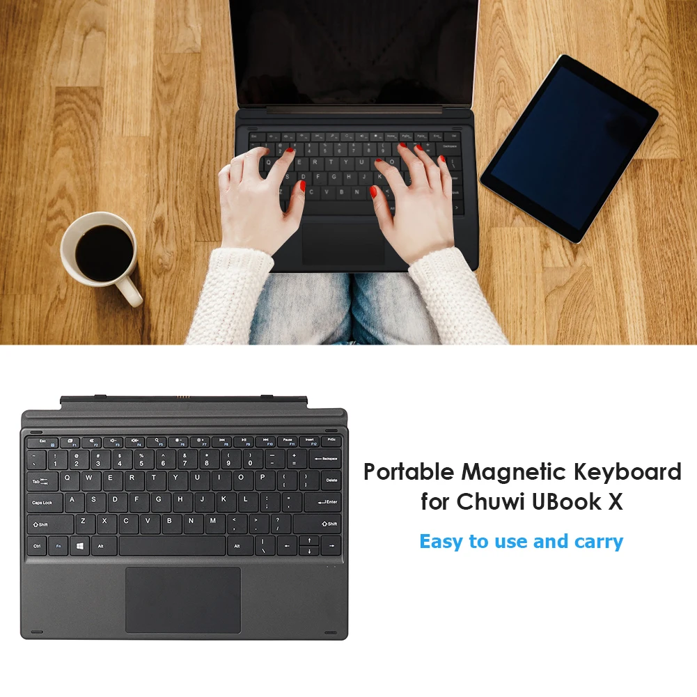 

Magnetic Wireless Tablet Keyboard for CHUWI UBook X 12 inch Portable Keypad Computer Accessories