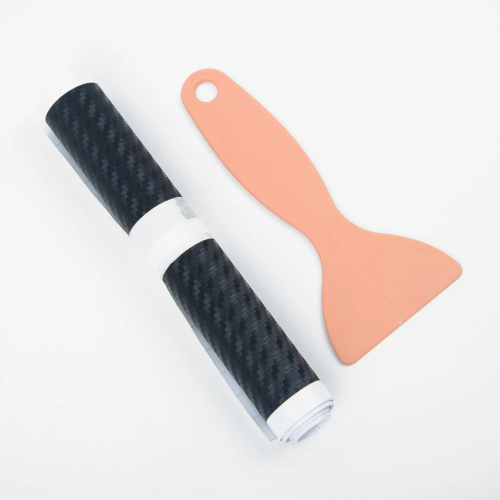 Автомобильные 3D защитные наклейки на порог из углеродного волокна панель черная