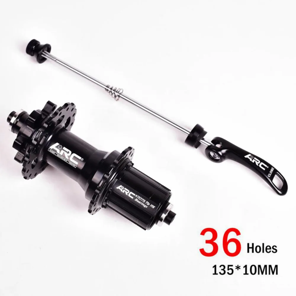 36H black only Rear ARC MTB концентратор для горного велосипеда 28 32 36 отверстие спереди 2 подшипника сзади 4 подшипника 120 клик 8S 9S 10S 11S 11 скоростная ступица Аксессуары для велосипеда - Цвет: 36H black only Rear