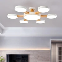 nordic modern living room led ceiling light smart remote control dimming lamp bedroom chandelier restaurant lamp hotel lighting