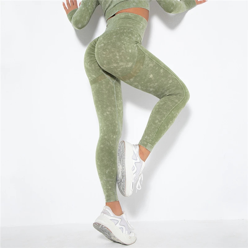

Salleaffo Бесшовные штаны для йоги для женщин фиолетовые зеленые желтые синие брюки для фитнеса бега тренировок пуш-ап тонкие спортивные Леггин...