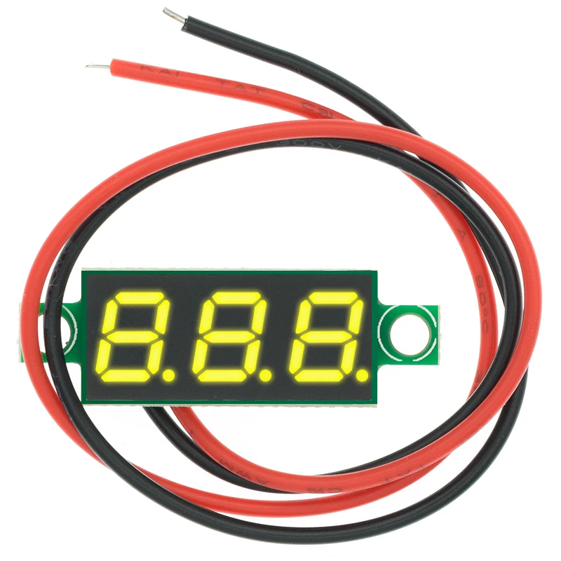 10 шт. 0 28 дюймов 2 5 V-40V Мини цифровой вольтметр Напряжение метр тестер