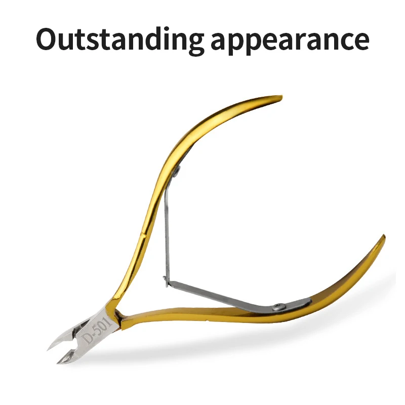 1 шт. золотые кусачки для кутикулы из нержавеющей стали инструменты дизайна