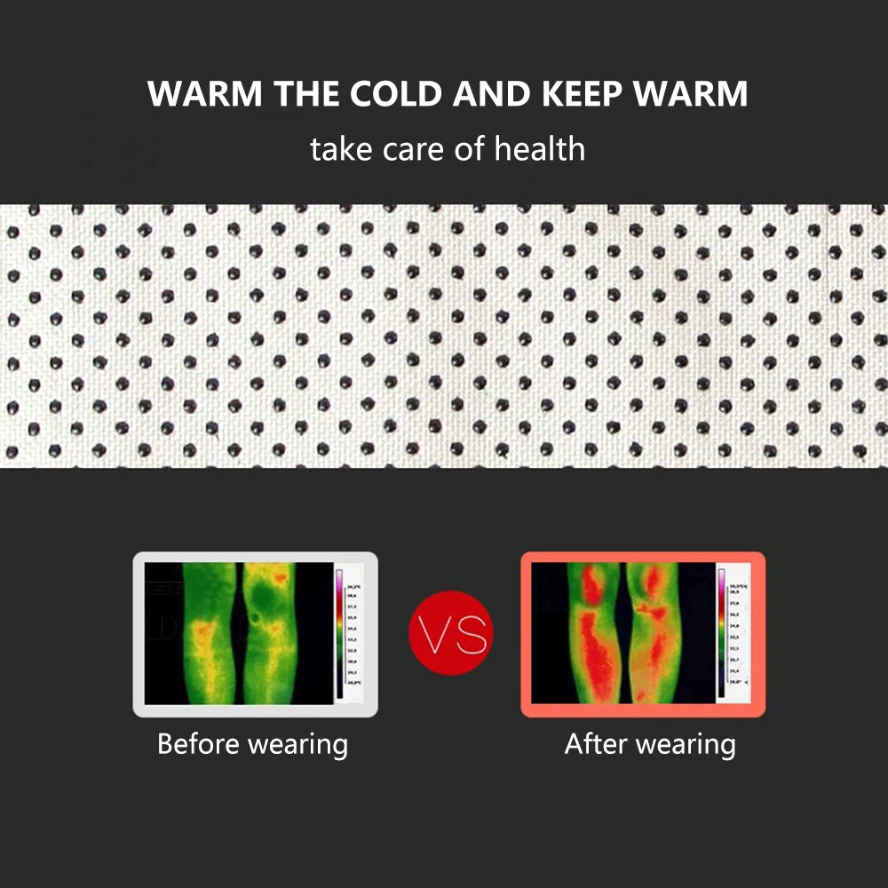 Пара самонаколенник с подогревом магнитный наколенник поддерживающий пояс