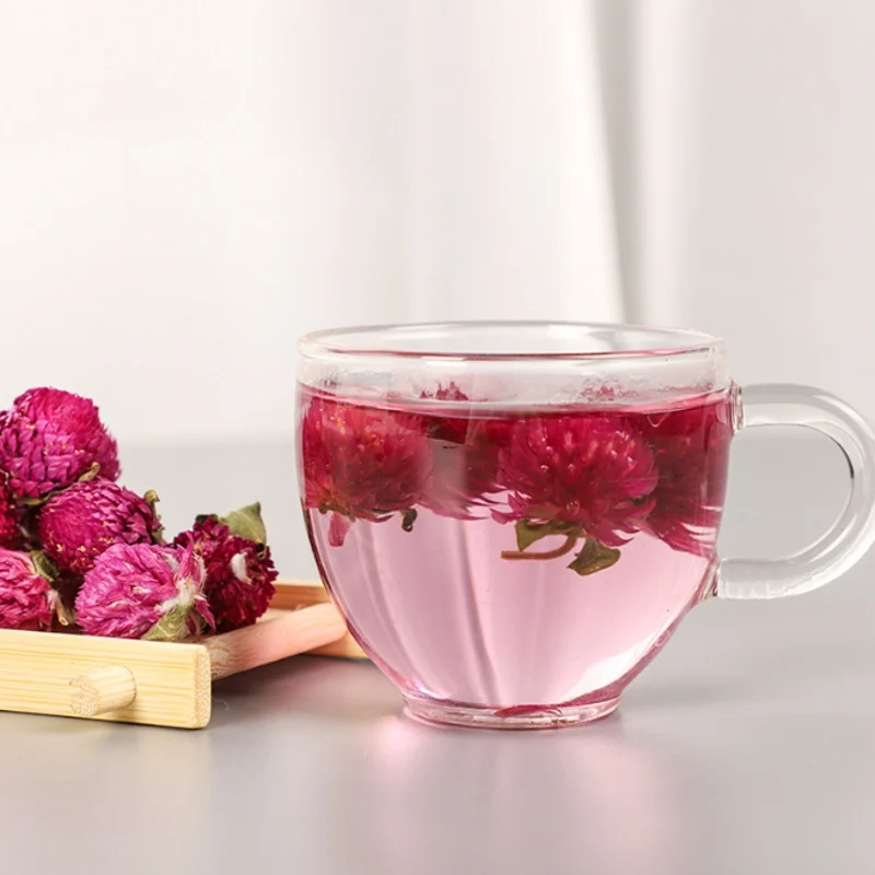 Пурпурные бутоны Gomphrena globosa натуральные сухие цветы прессованные сделай сам