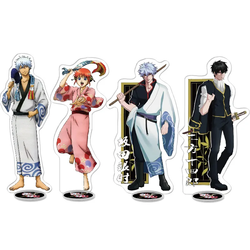 GINTAMA Sakata Gintoki Кагура Садахару Shinpachi фигурка на акриловой подставке настольное