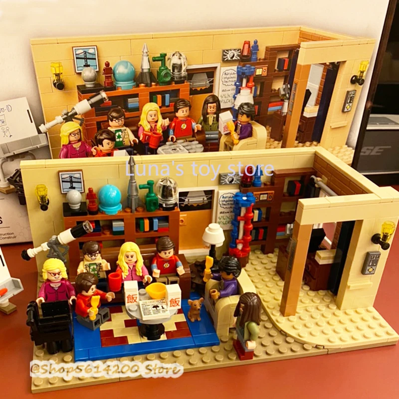 

16024 реальная Теория большого взрыва 534 шт. и центральный Перк 1228 шт. идея модель строительные блоки кирпичи игрушки 21302 21319