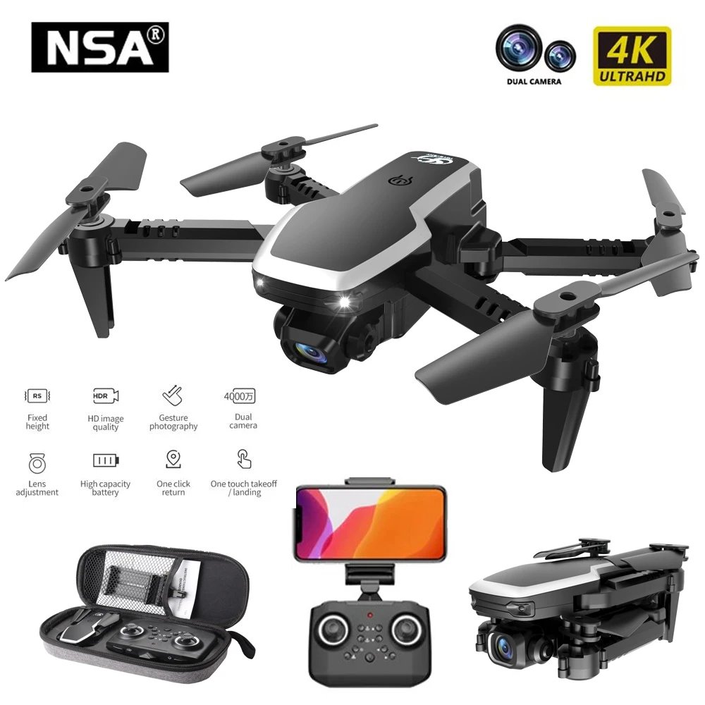 Профессиональный мини Дрон NSA S171 Pro с двойной камерой Wi Fi Fpv Дроны воздушным