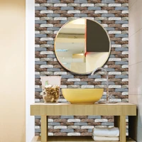 3d brick pattern wall stickers waterproof self adhesive wallpaper tv wall decor renovation of living room kitchen bathroom 10pcs