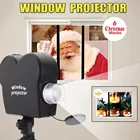 Светодиодная проекционная лампа на Хэллоуин, 12 узоров для праздника, уличное цветное украшение, Рождественский проектор, декор для комнаты, окна, страны чудес