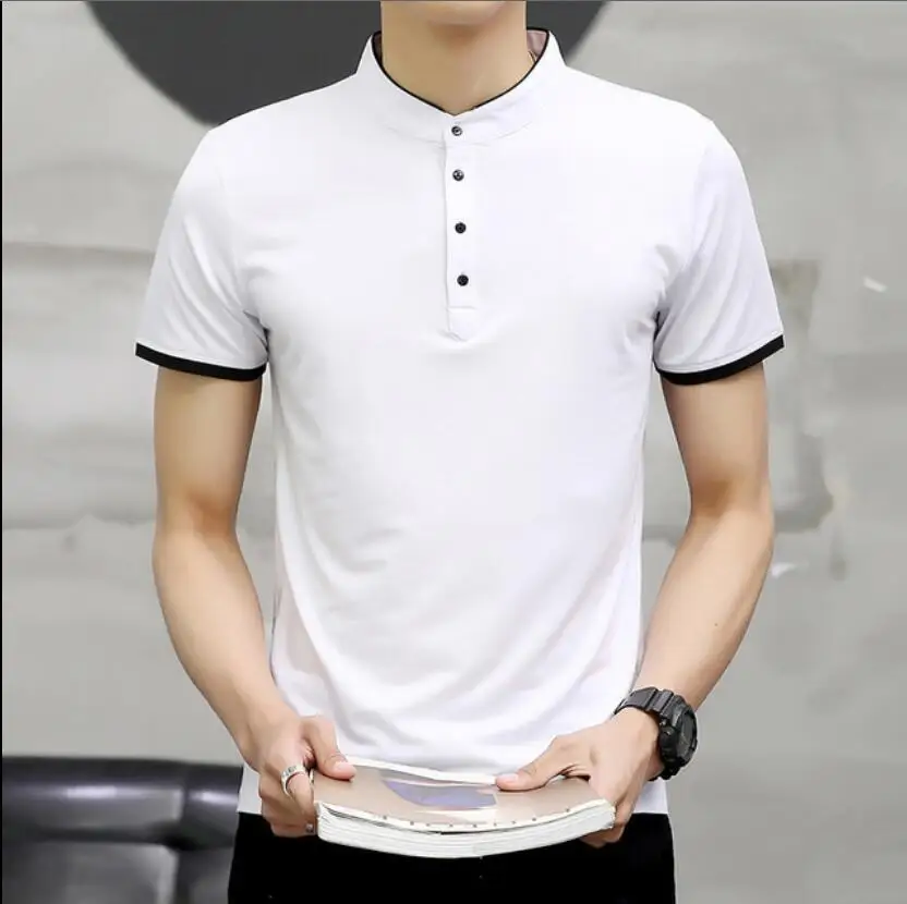 

ZNG 2020 летние мужские повседневные модные рубашки с коротким рукавом, крутые хлопковые приталенные повседневные деловые мужские рубашки