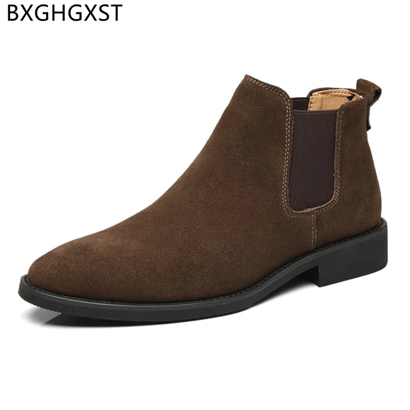 

Snow Boots Slip on Shoes Men Ankle Boots Man Chelsea Boots for Men Male Loafers Men Wedding Dress Office 2022 Zapatos De Hombre