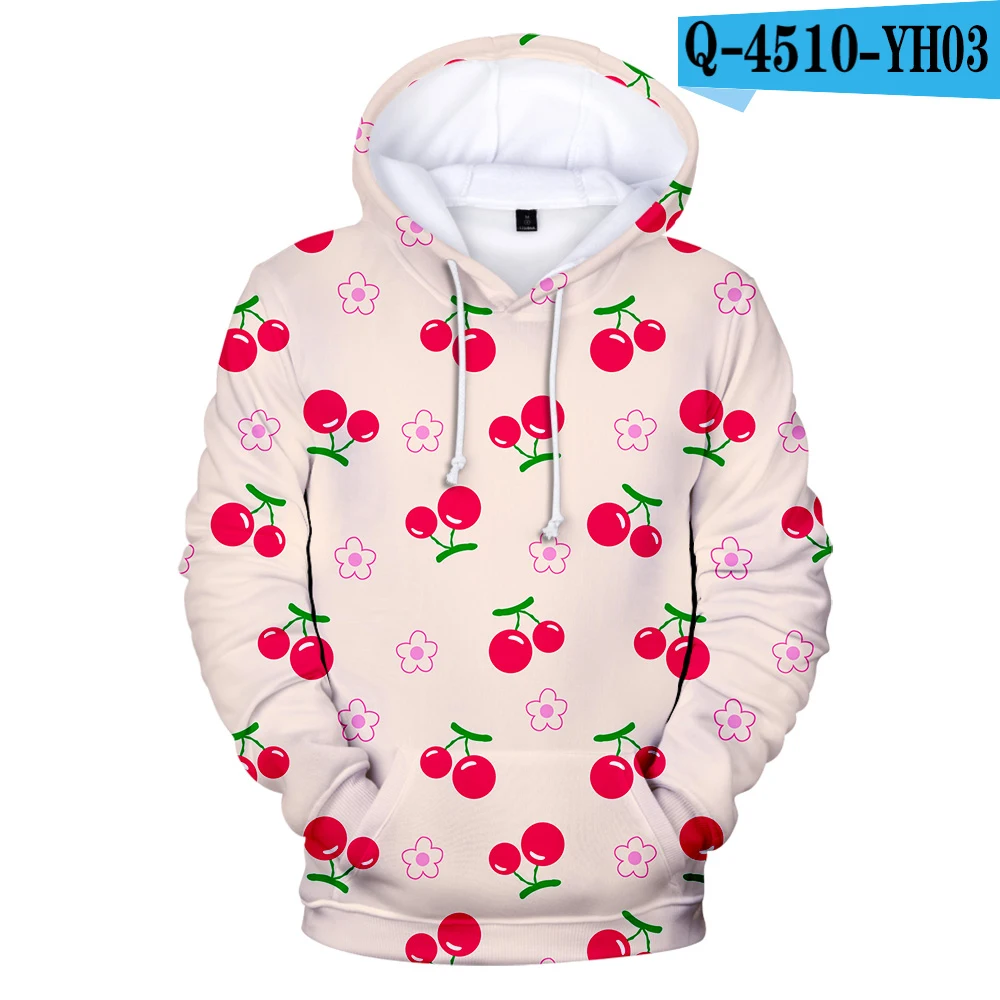 Толстовки с 3D принтом фруктов для мужчин/женщин свитшоты длинными рукавами Осень