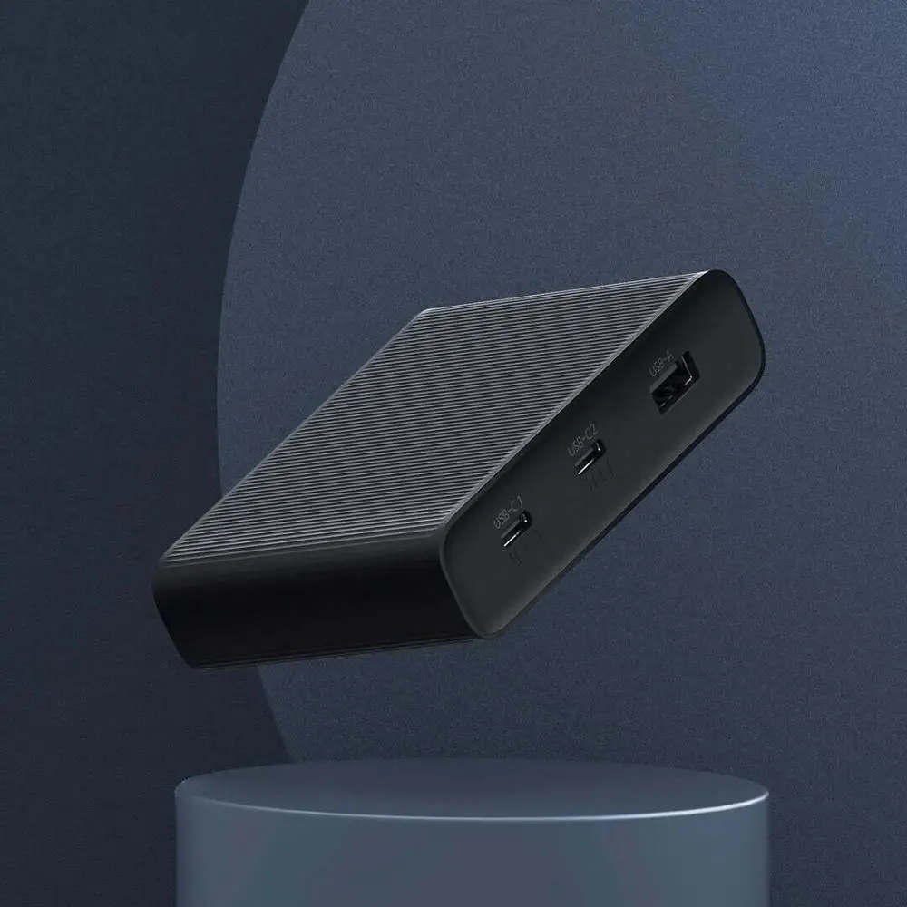 Оригинальное офисное настольное зарядное устройство Xiaomi ZMI 65 Вт PD3.0 3 порта USB 2C1A