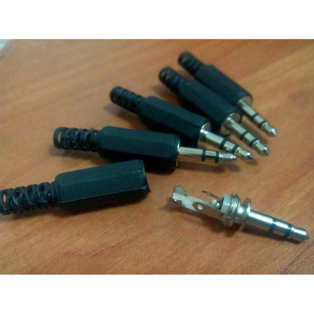 

5Pcs/lot Black Plastic LX1 Housing 3.5mm Audio Jack Plug Headphone Connector Discount Free Shipping Russia