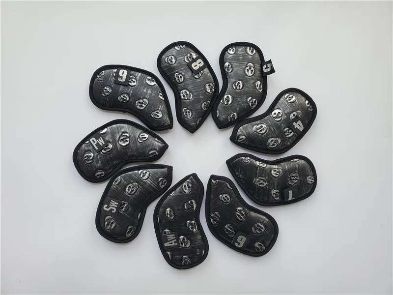 9 шт. Череп Гольф головных уборов клюшки для гольфа крышка головки