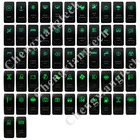 12V24V автомобиль Лодка 3 шпильки SPST ONOFF-купив зеленые и пуховой подкладкой синий светодиод-тире кулисный переключатель для Лиги генератора сигналов произвольной формы Нарвская 4x4, 62 логотипы