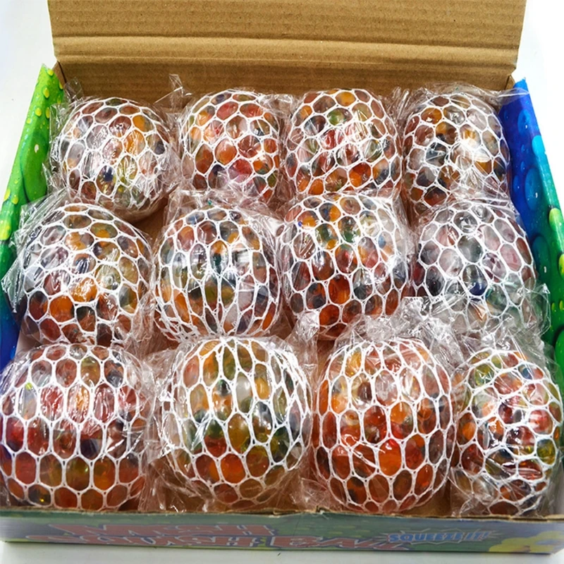 

Glowing Led Mesh Ball, Decompression Toy, Sensory Fidget Ball for Adults Kids Stress Relief