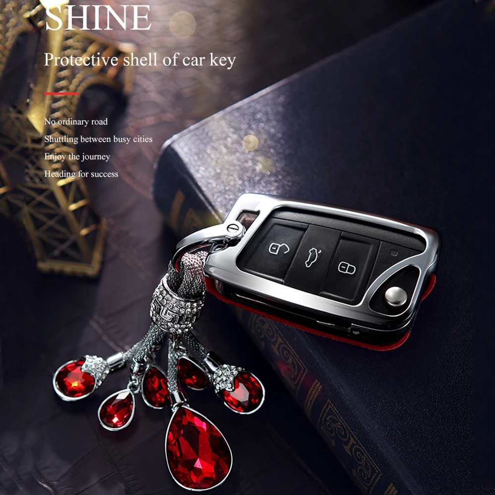 Высококачественный чехол для автомобильного ключа с 3 кнопками складной Volkswagen VW