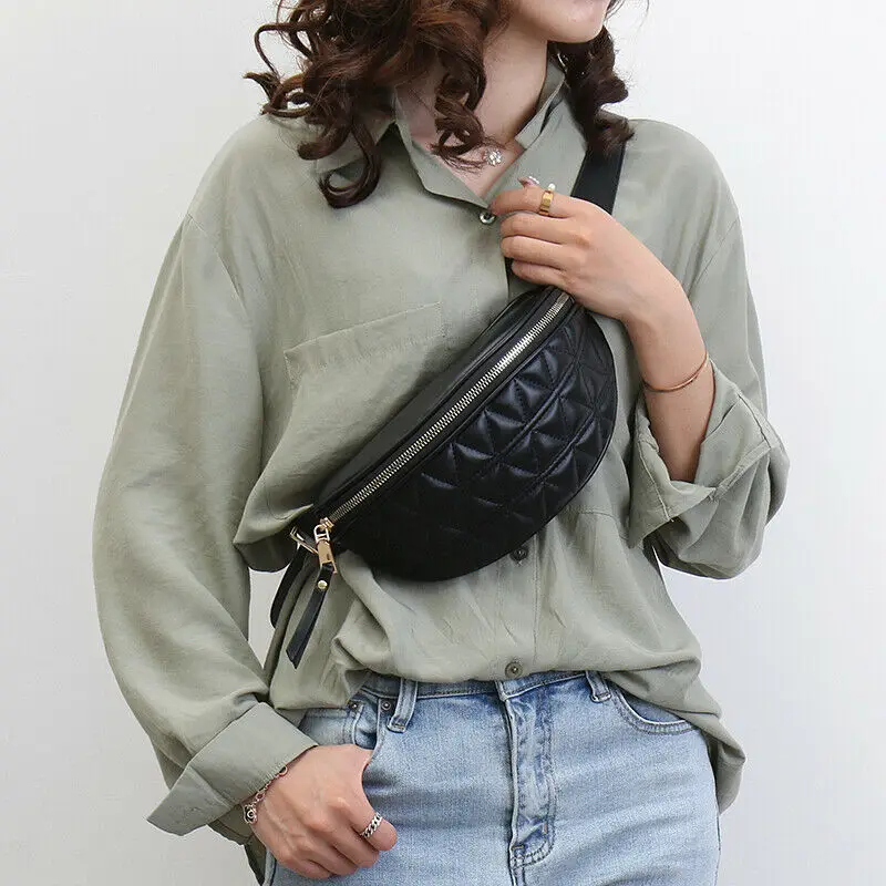 2019 New Women Girls Waist Fanny Pack Belt Bag Pouch Travel Hip Bum Glitter Multicolor Small Purse Fashion | Багаж и сумки