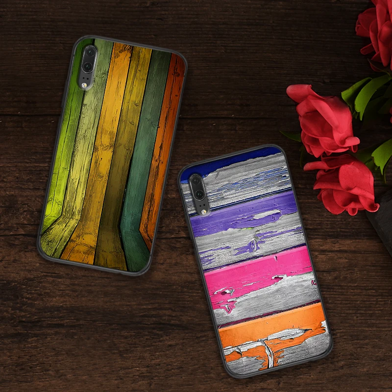 Цветной деревянный для Samsung Note 8 9 M10 M20 M30 S6 S7 Edge S8 S9 S10 PLUS TPU мягкий чехол