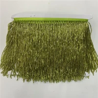 5metroslot high quality green tassels tassel trim fringe lace diy stage performance clothing accessories lace ribbon