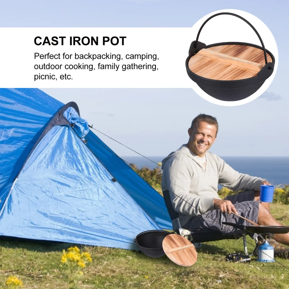 

1 set of Camping Hiking Cookware Picnic Cookware Tableware Outdoor Hanging Pot