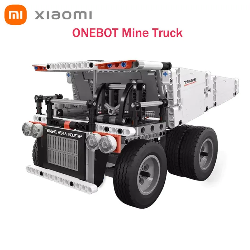 

Xiaomi-строительные блоки ONEBOT Mine Truck, контроль механического пурпурного цвета, изготовленные из 500 деталей, модель блоков высокого качества