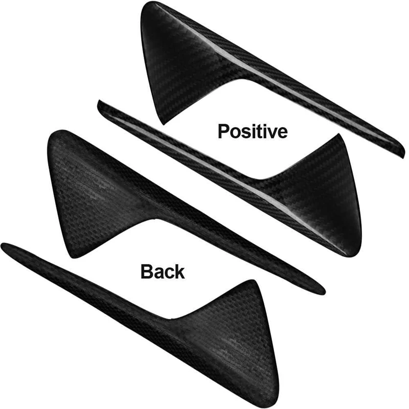

Autopilot 2.0-3.0 Real Carbon Fiber Side Markers Turn Signal Covers for Tesla Model 3 S X Pair of Overlays Easy Install Lightwei