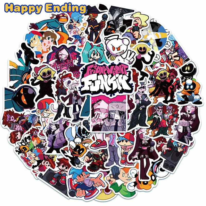 

10/30/50PCS Graffiti FRIDAY NIGHT FUNKIN Game Stickers For Car Luggage Laptop Fridge Guitar Skateboard Anime Knapsack Skate Toys