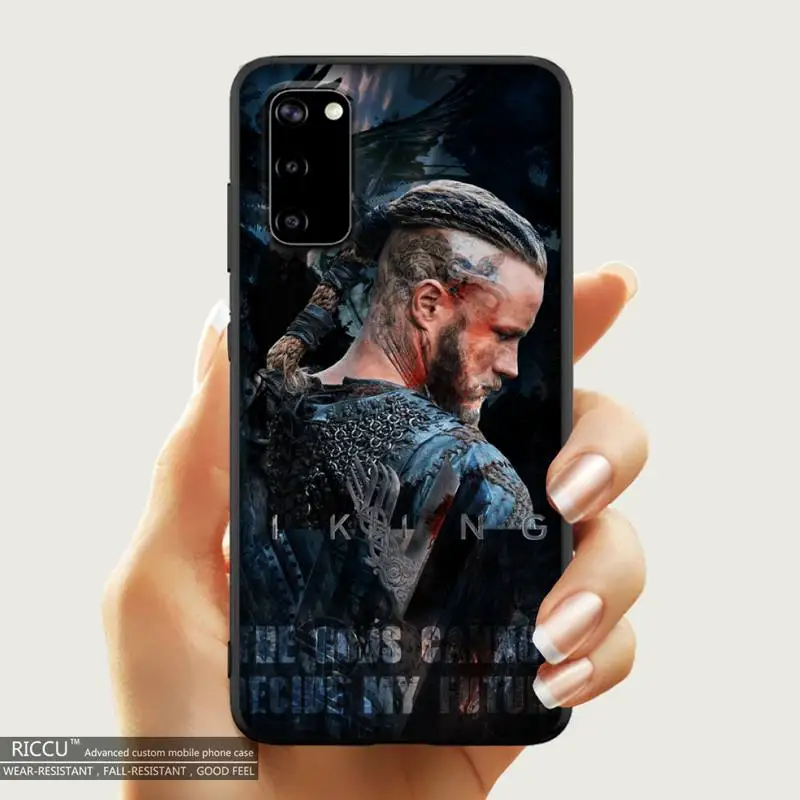 

Ragnar Lothbrok Vikings Phone Case For Samsung S20 21 plus Ultra S6 S7 edge S8 S9 plus S10-5G lite 2020 S10E Phone Covers