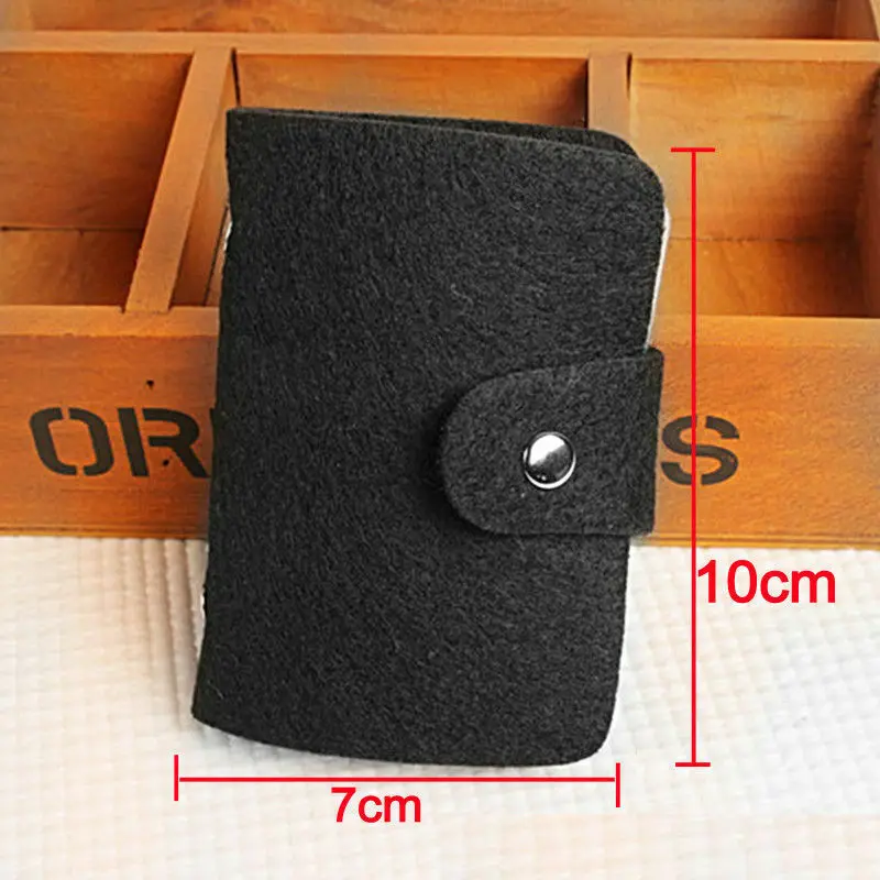 Чехол для карт Mini 24 дюйма из фетра с несколькими картами удостоверения личности