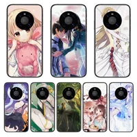 girl animation theme phone case for huawei mate 30 10 20 40 lite smart z pro black etui 3d coque painting hoesjes case