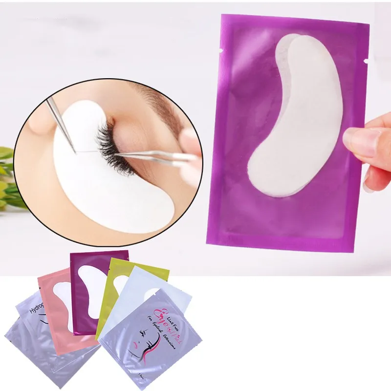 10pairs Building Hydrogel Eyepads Eyelash Extension Paper Stickers Lint Free Under Eye Pads Makeup Supplies Collagen Patches - купить по