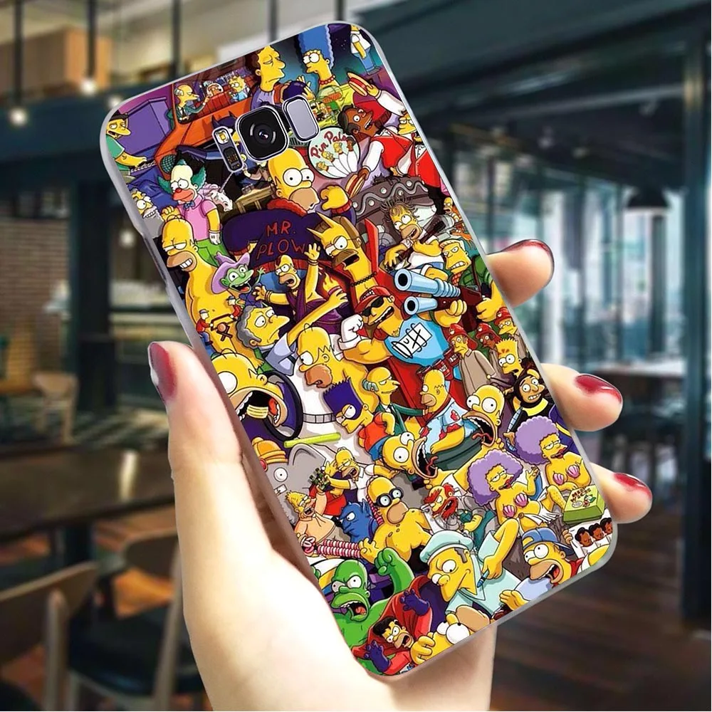 Чехол для телефона samsung S10 Plus аниме Симпсоны чехол Note 8 9 M10/M20/M30 Galaxy S6/S7 Edge S8/S9/S10 Plus S10e