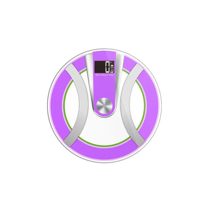 Круглые умные Bluetooth весы для тела и жира бытовые человеческого здоровья точные