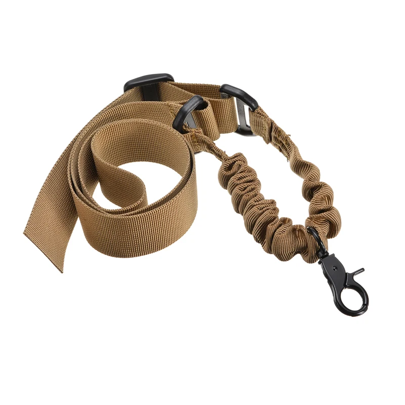 

High Qulality One Single Point Sling Adjustable Tactical Rifle Sling Strap 1 One Single Point Strap Safety Belt Rope With Metal
