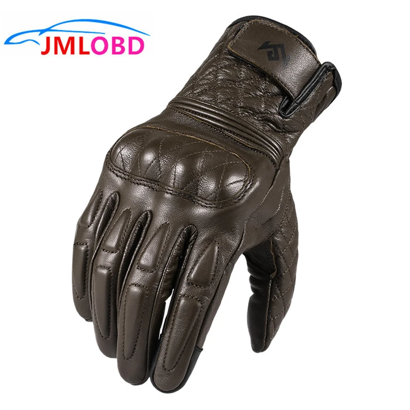 

New Leather Motorcycle Gloves Winter Gloves Guanti Guantes Moto Invierno Cuero Luvas Motocicleta Men Women