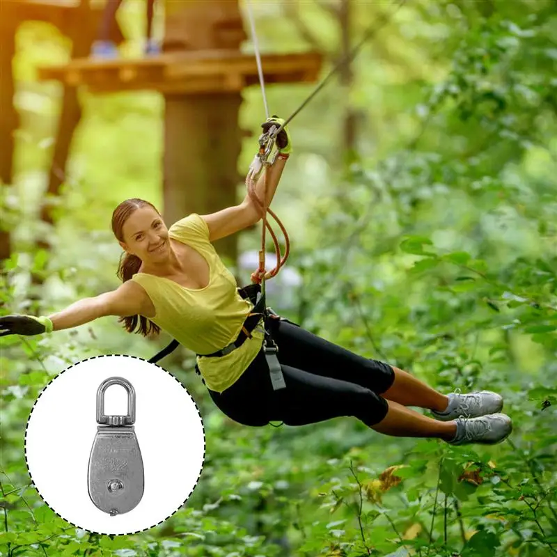 

1 Pc Portable Durable Lightweight Practical Bearing Pulley Lifting Pulley for Home Factory