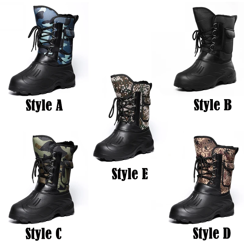 Contact other styles Теплая зимняя обувь; зимняя обувь для рыбалки; водонепроницаемые резиновые сапоги для рыбалки; нескользящие бархатные ботинки для рыбалки - Цвет: Contact other styles