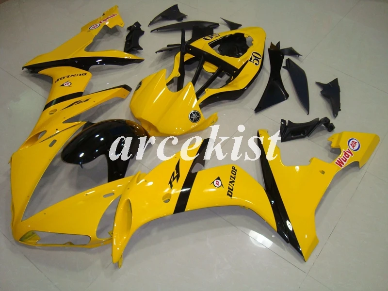 

New ABS Injection mold Full Fairing kit fit for YAMAHA YZF - R1 2004 2005 2006 YZF R1 04 05 06 YZF1000 Custom yellow black