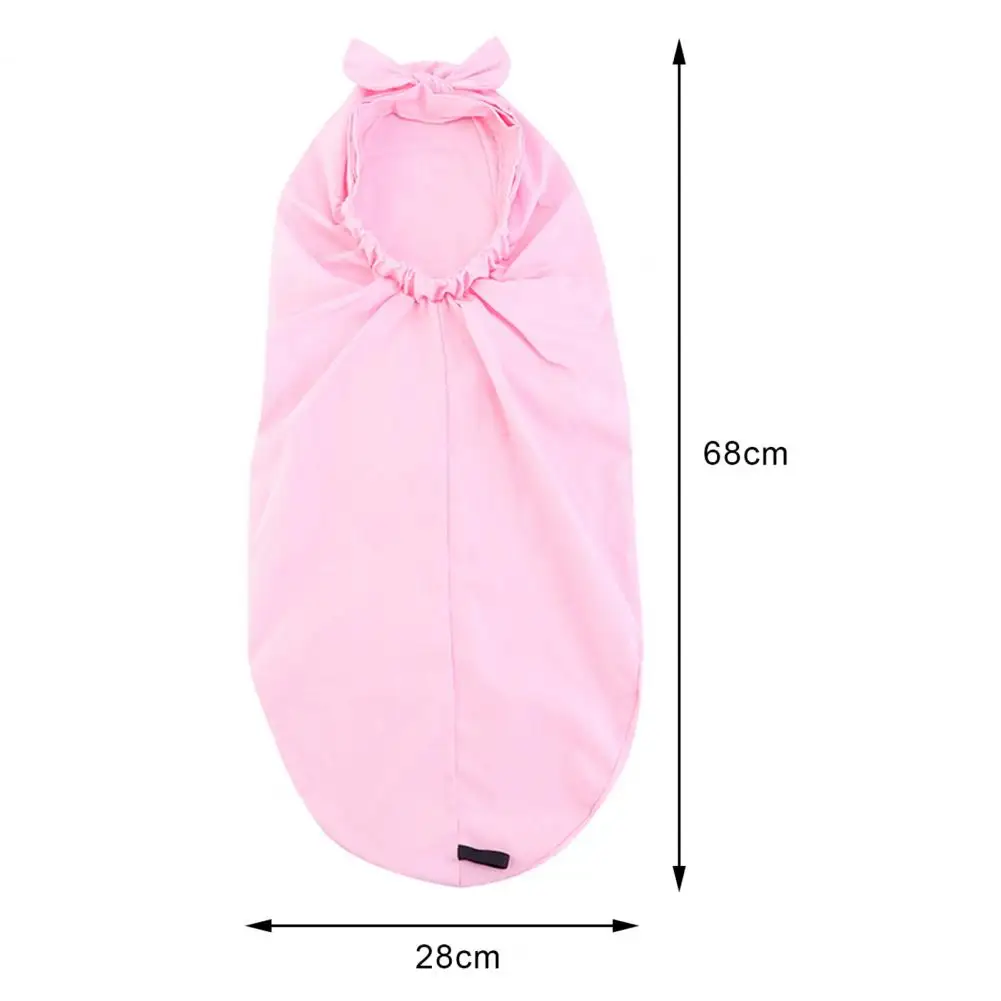 

Shower Cap Full Cover Portable Polyester Hair Care Bonnet Nightcap for Trip