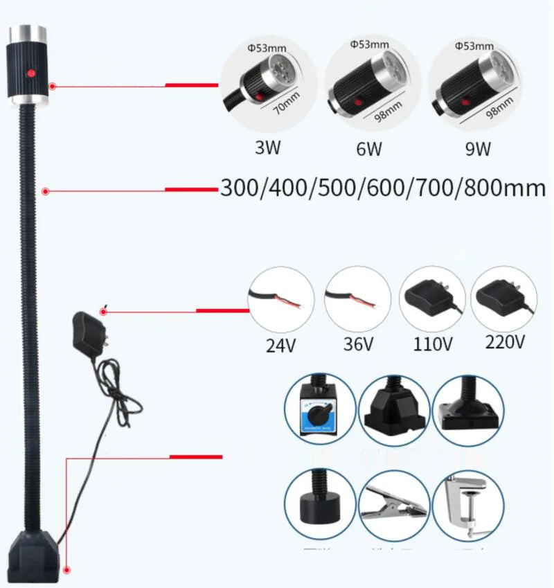 Светильник светодиодная промышленная лампа Рабочая с ЧПУ магнитной силой