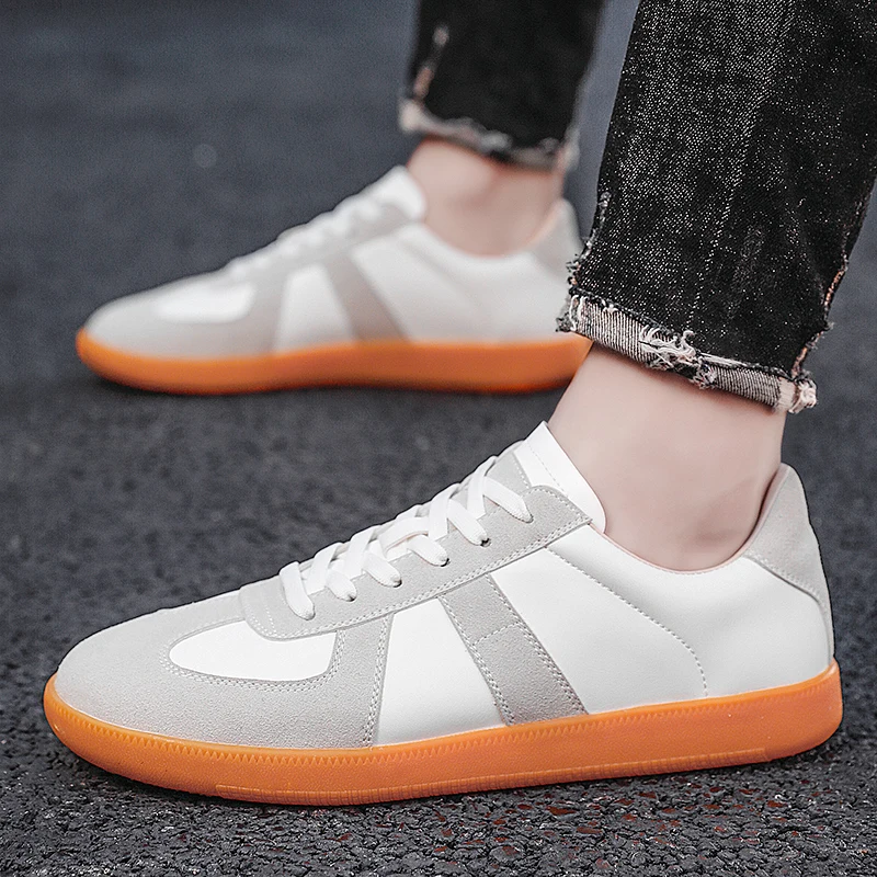 Новинка 2022 года Кожаные мужские кроссовки Прогулочная обувь для путешествий