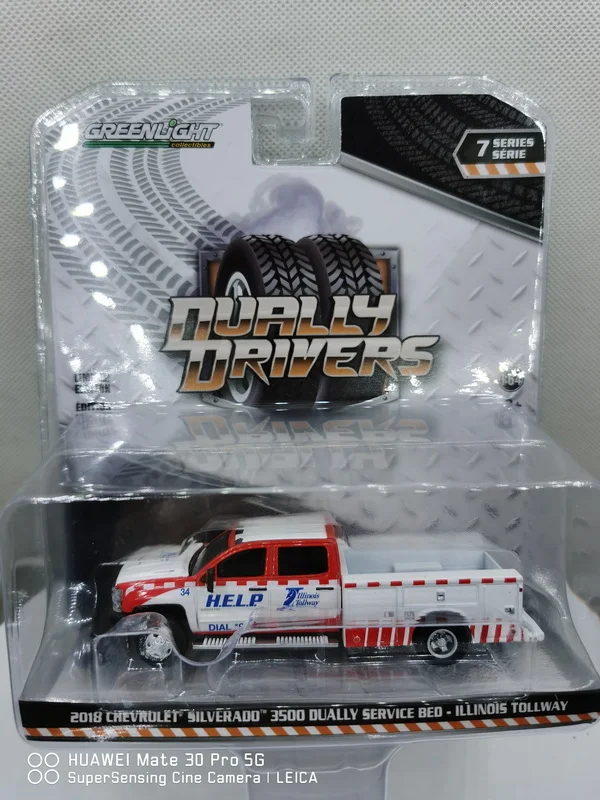 

GreenLight 1:64 2018 chevrolet silverado 3500 dually service bed иллийская коллекция tollway литые модели автомобилей игрушки