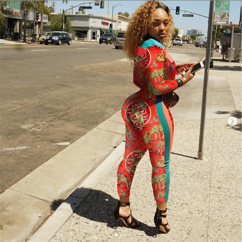 ANJAMANOR модный принт сексуальный спортивный костюм для женщин комплект из 2