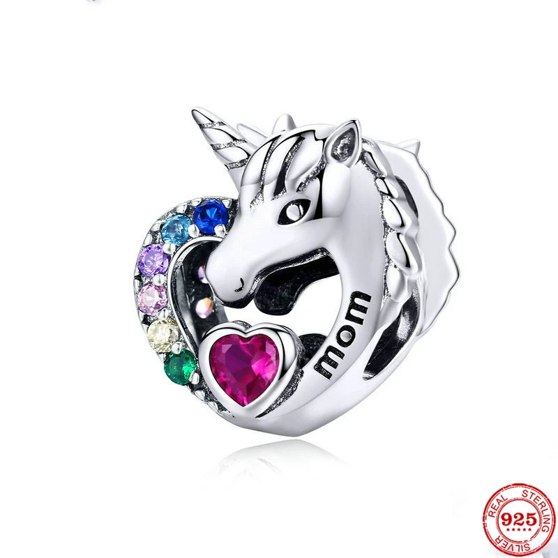 Neastamor Люблю Тебя мама шарма сердца бусины подходят к оригиналу Pandora браслет
