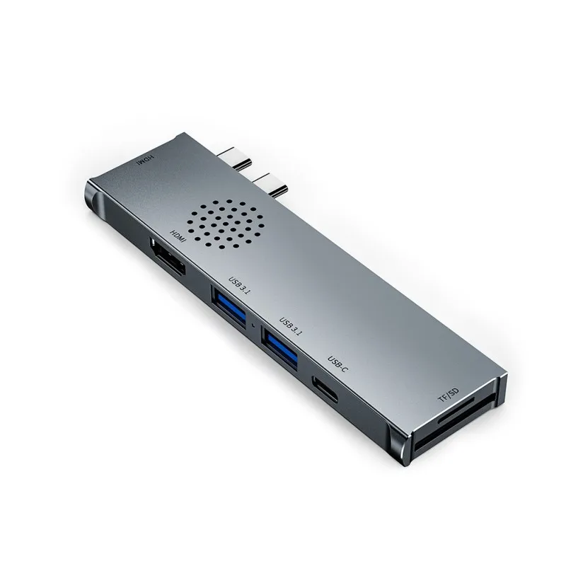 Док-станция 7 в 1 с двумя разъемами типа c и HDMI MST | Компьютеры офис